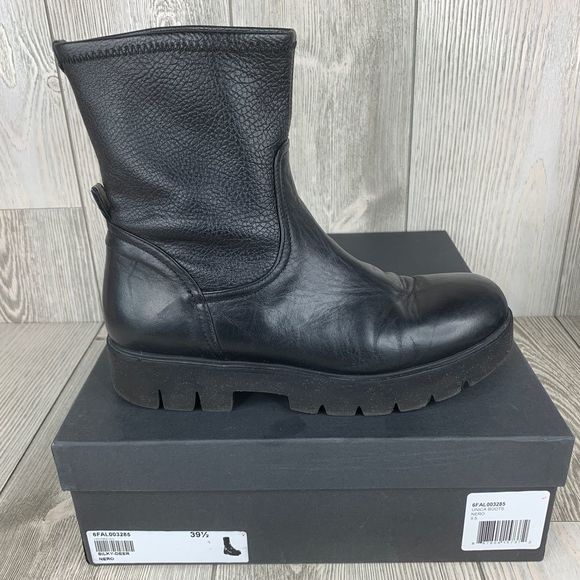 Alberto Fermani Shoes - Alberto Fermani Leather Unica Platform Lug Boot